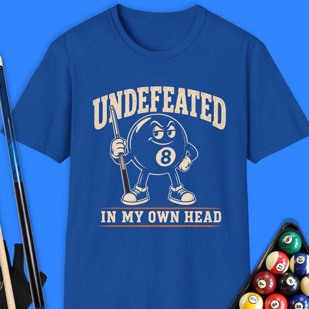 Undefeated Pool T-Shirt Gift For Pool Player