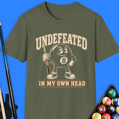 Undefeated Pool T-Shirt Gift For Pool Player