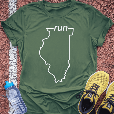 Run Illinois T-Shirt Gift Ideas For Runners