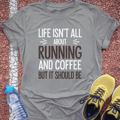 Running and Coffee T-shirt Gift Ideas For Runners