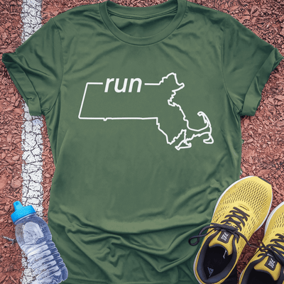 Run Massachusetts T-shirt Gift Ideas For Runners
