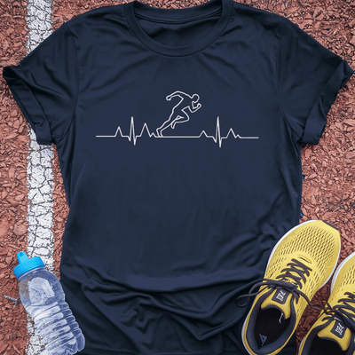 Heartbeat T-Shirt Gift Ideas For Runners