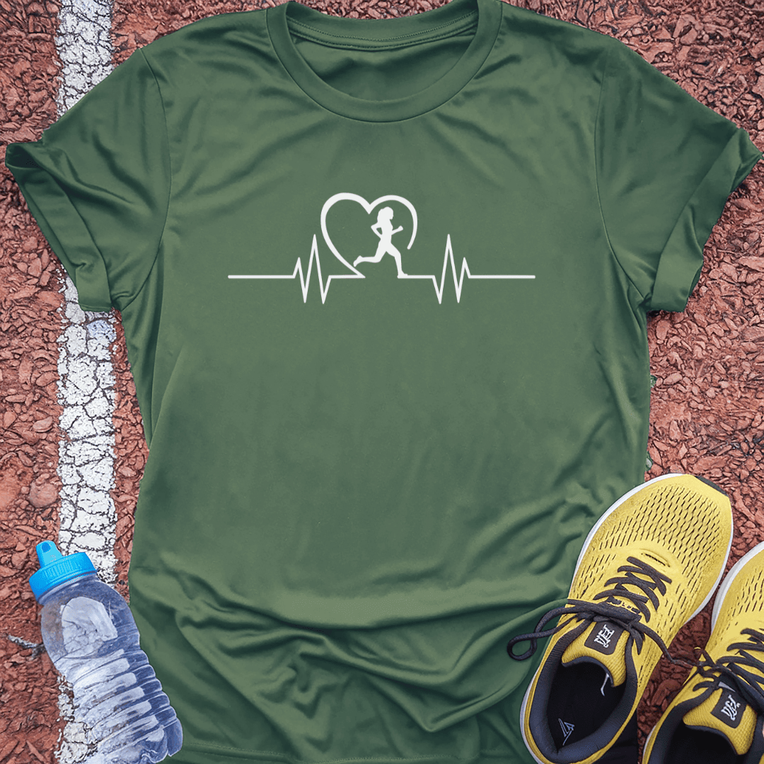 Running Heart T-Shirt Gift Ideas For Runners