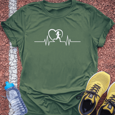 Running Heart T-Shirt Gift Ideas For Runners