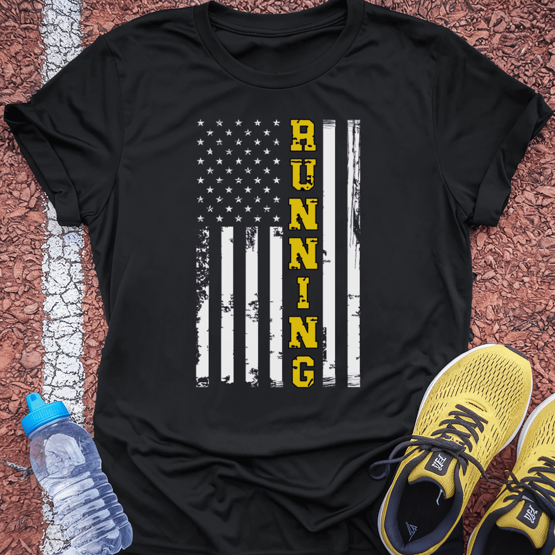Running Flag T-Shirt Gift Ideas For Runners
