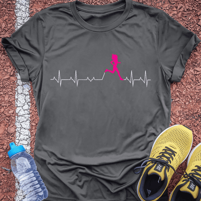 Pink Heart T-Shirt Gift Ideas For Runners