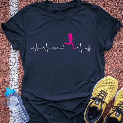 Pink Heart T-Shirt Gift Ideas For Runners