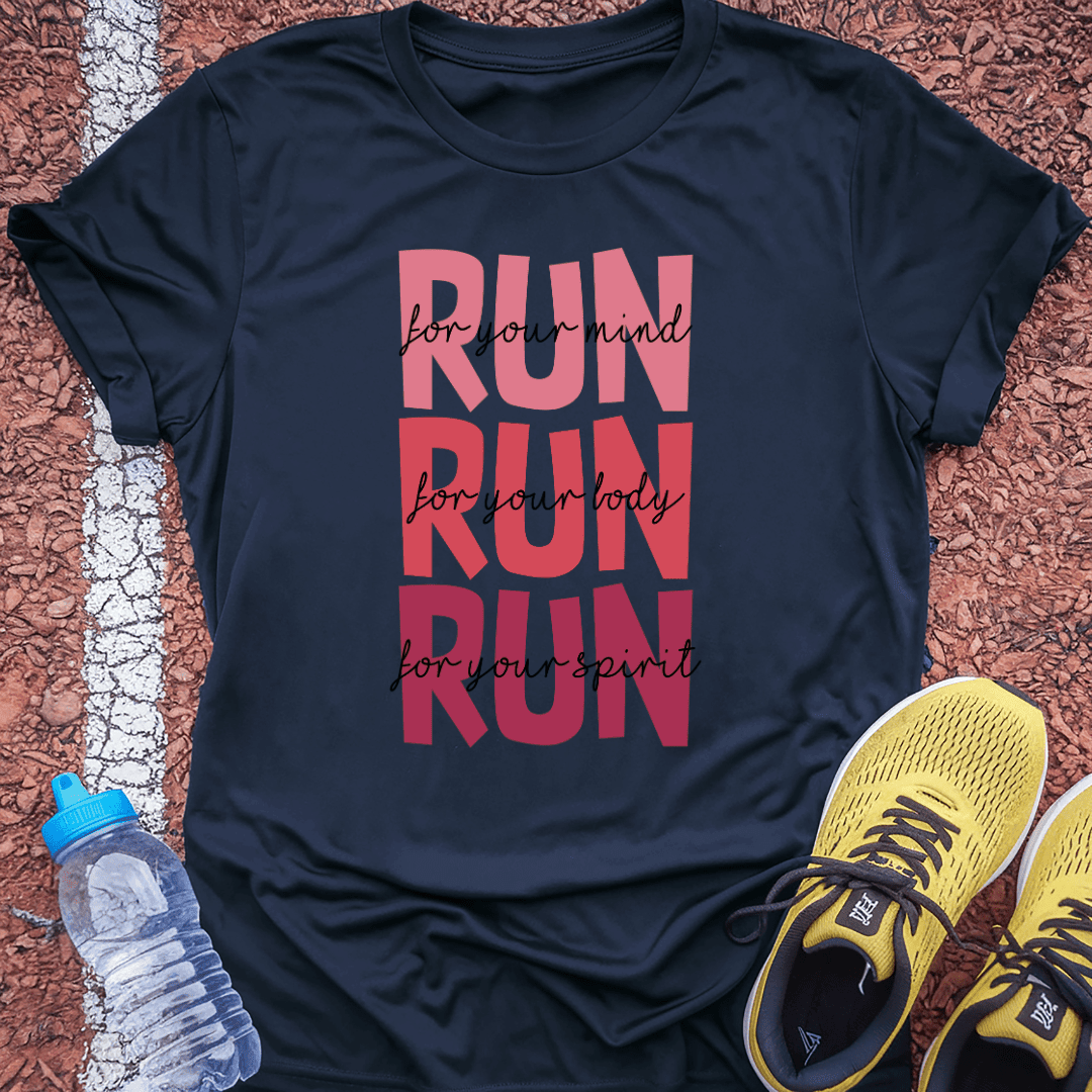 Mind, Body, Spirit T-Shirt Gift Ideas For Runners
