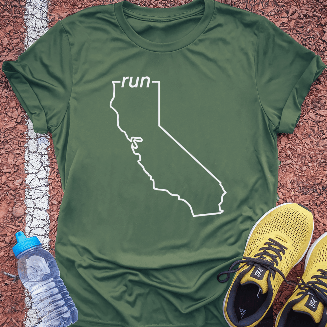 Run California T-Shirt Gift Ideas For Runners