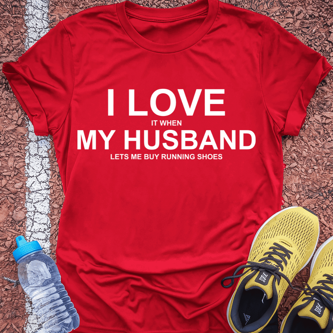 Love My Husband T-shirt Gift Ideas For Runners