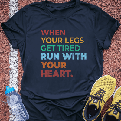 With Your Heart T-Shirt Gift Ideas For Runners