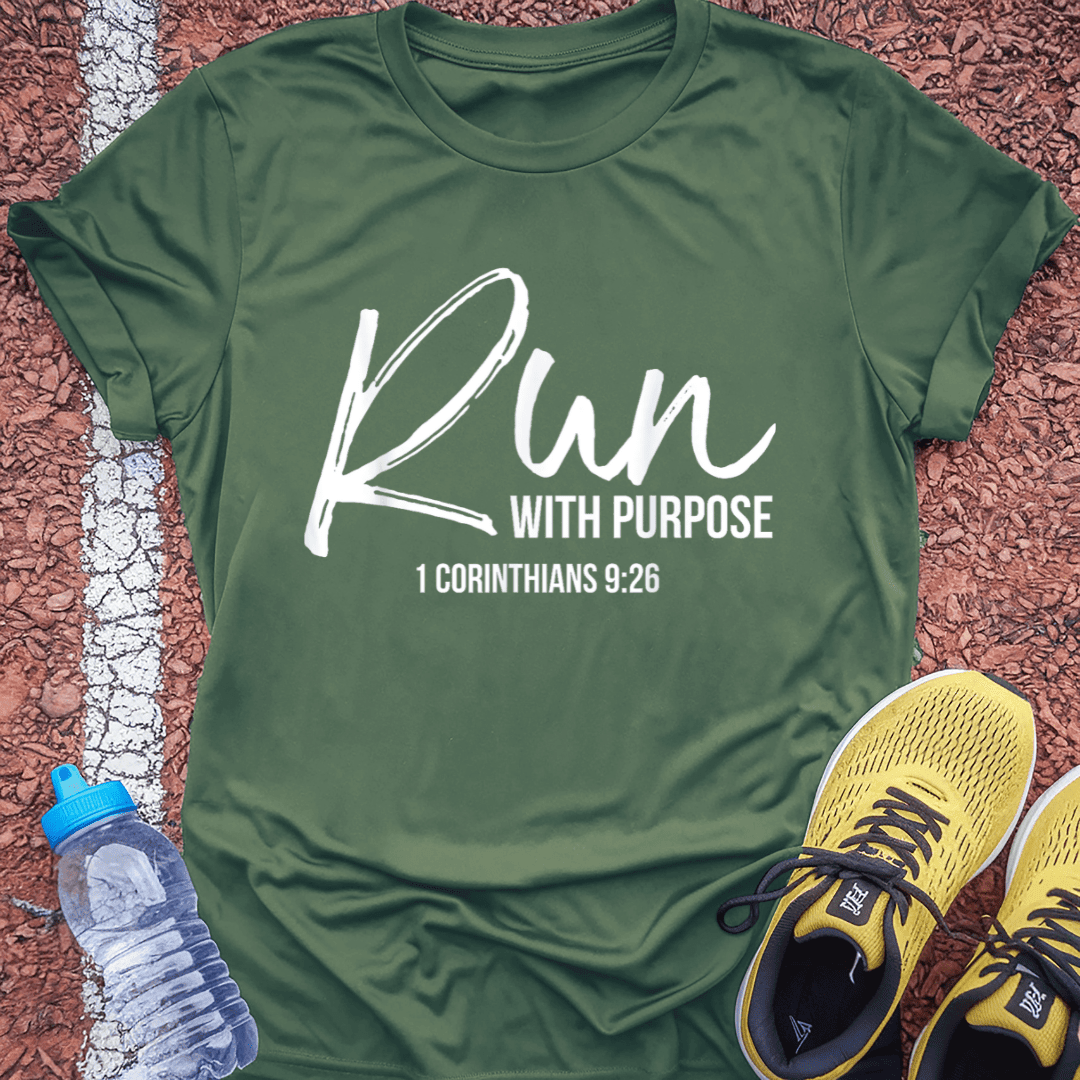 Run with Purpose T-Shirt Gift Ideas For Runners