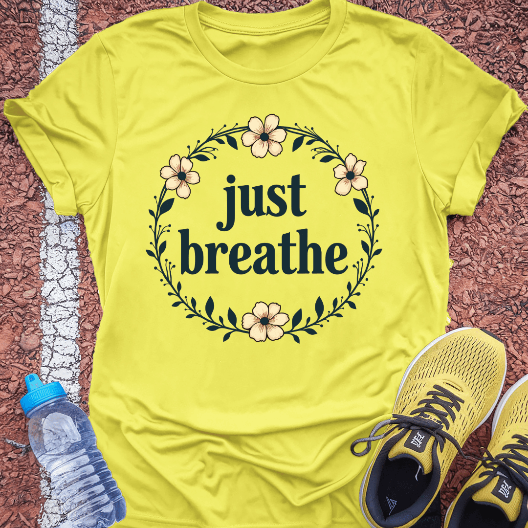 Just Breathe Garland T-Shirt Gift Ideas For Runners