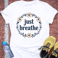 Just Breathe Garland T-Shirt Gift Ideas For Runners