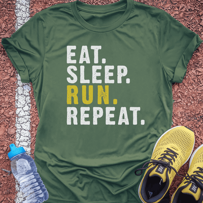 Eat Sleep Run Repeat T-Shirt Gift Ideas For Runners