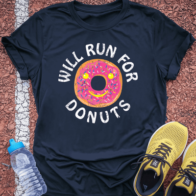 Will Run for Donuts T-shirt Gift Ideas For Runners