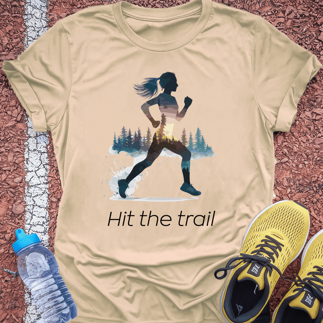 Hit the Trail T-shirt Gift Ideas For Runners