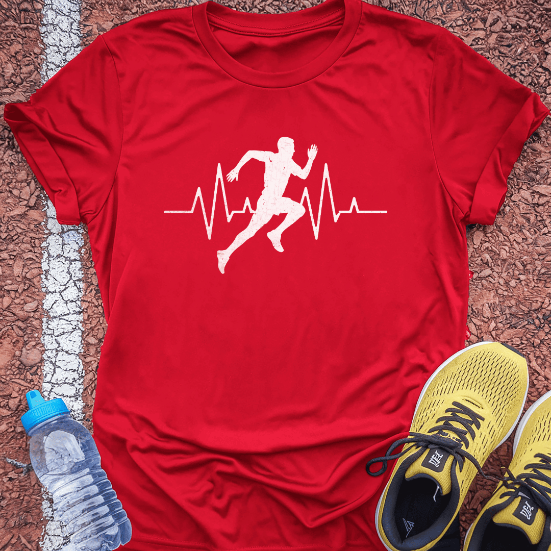 Heart Beat T-Shirt Gift Ideas For Runners
