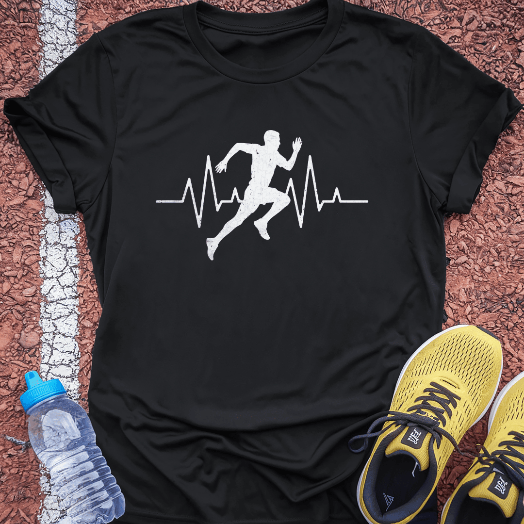 Heart Beat T-Shirt Gift Ideas For Runners