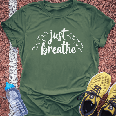 Just Breathe T-Shirt Gift Ideas For Runners
