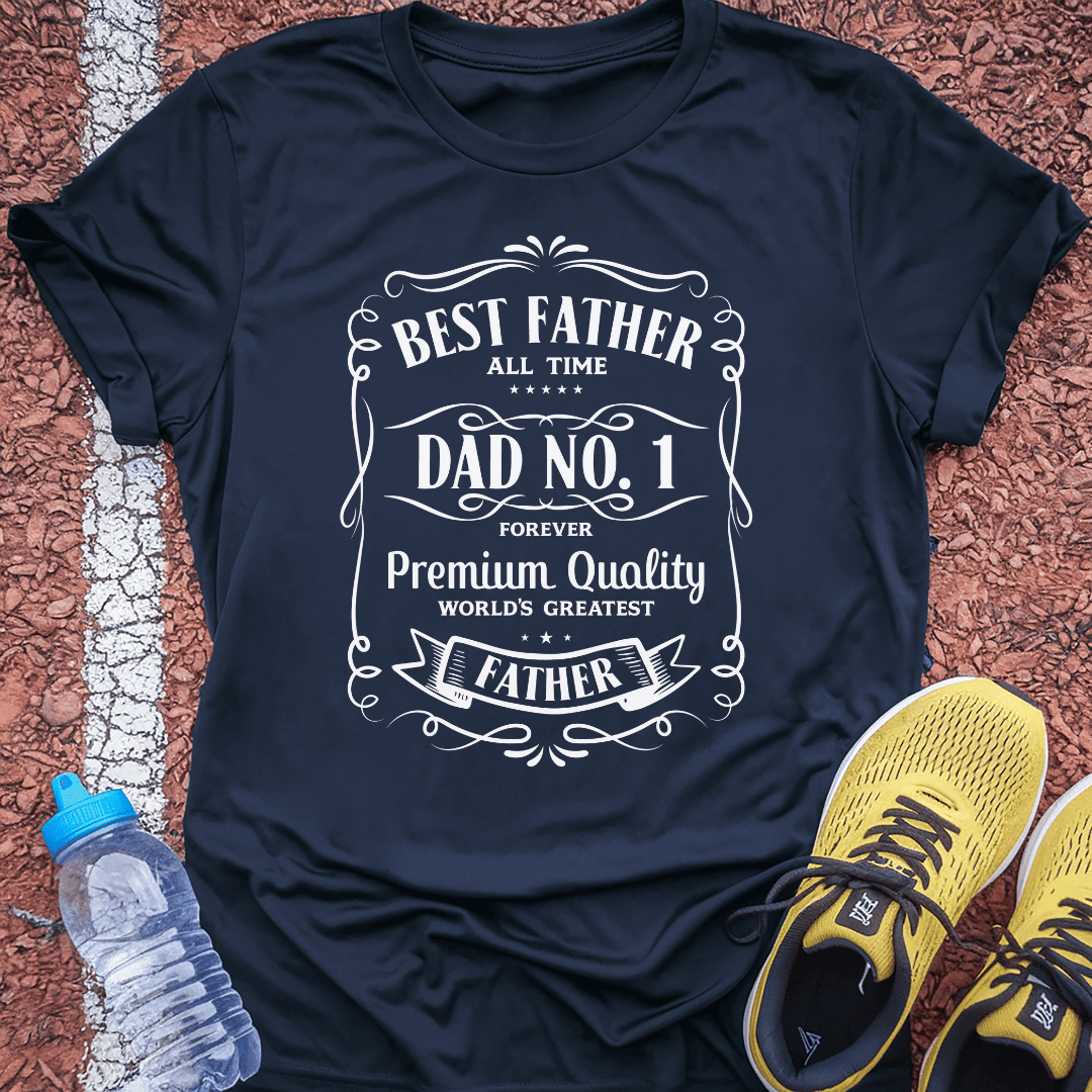 Dad No 1 T-shirt Gift Ideas For Runners