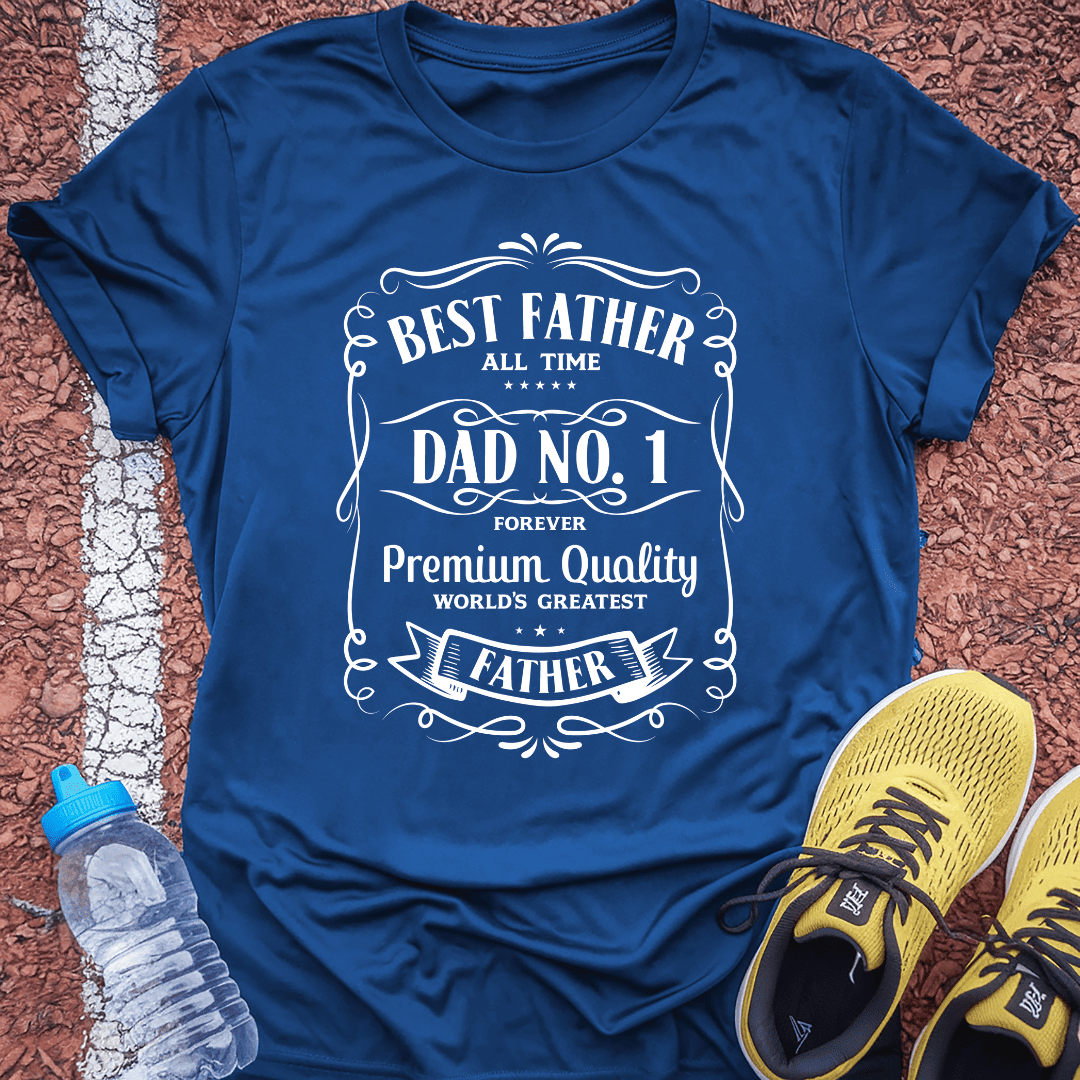 Dad No 1 T-shirt Gift Ideas For Runners