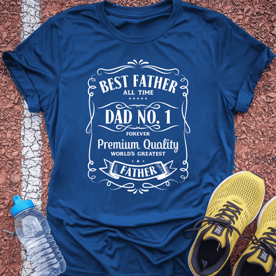 Dad No 1 T-shirt Gift Ideas For Runners