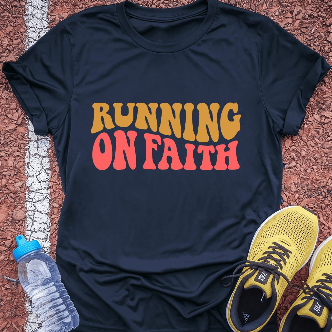 Running on Faith T-Shirt Gift Ideas For Runners