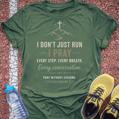 I Pray T-Shirt Gift Ideas For Runners