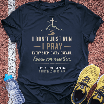 I Pray T-Shirt Gift Ideas For Runners