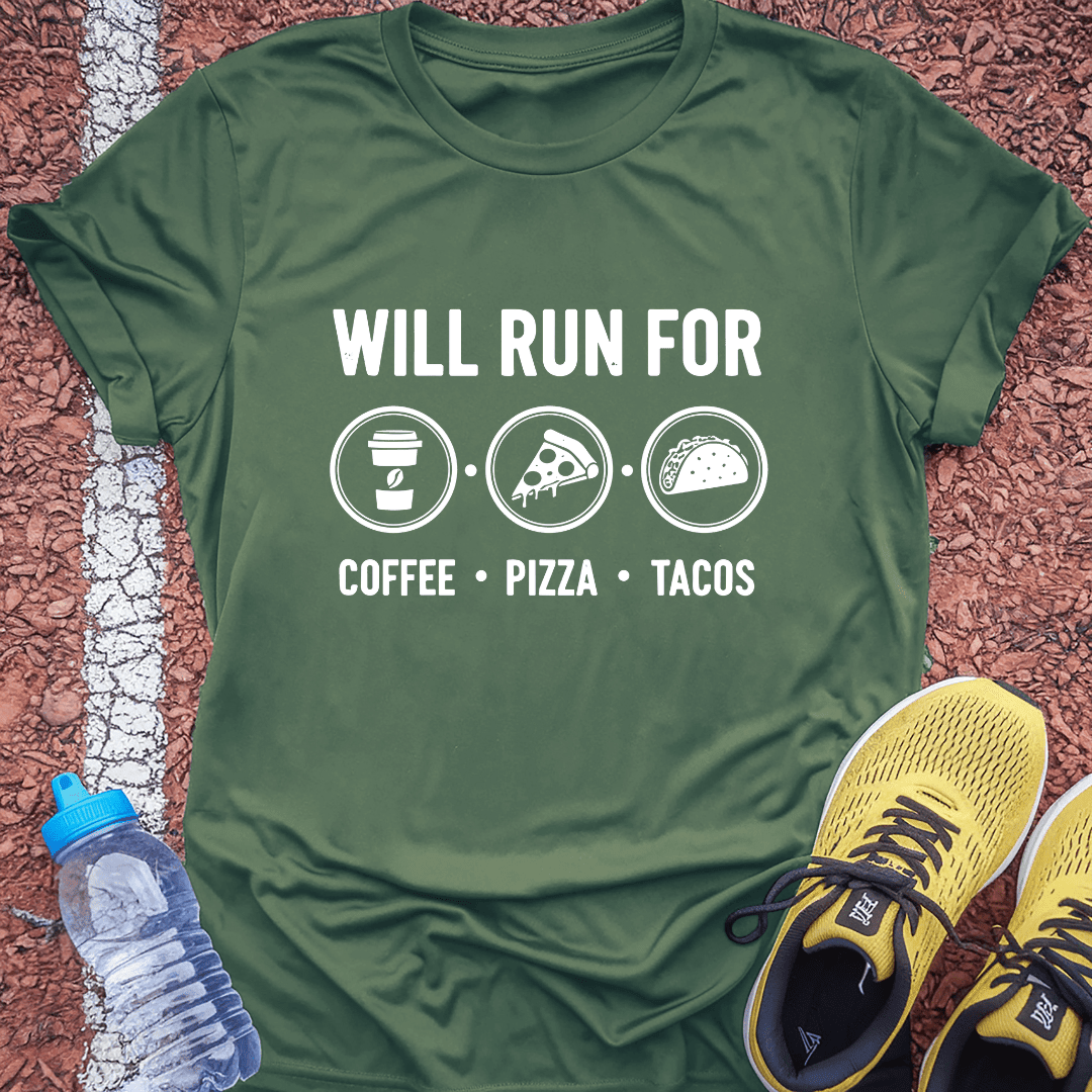 Will Run For T-shirt Gift Ideas For Runners