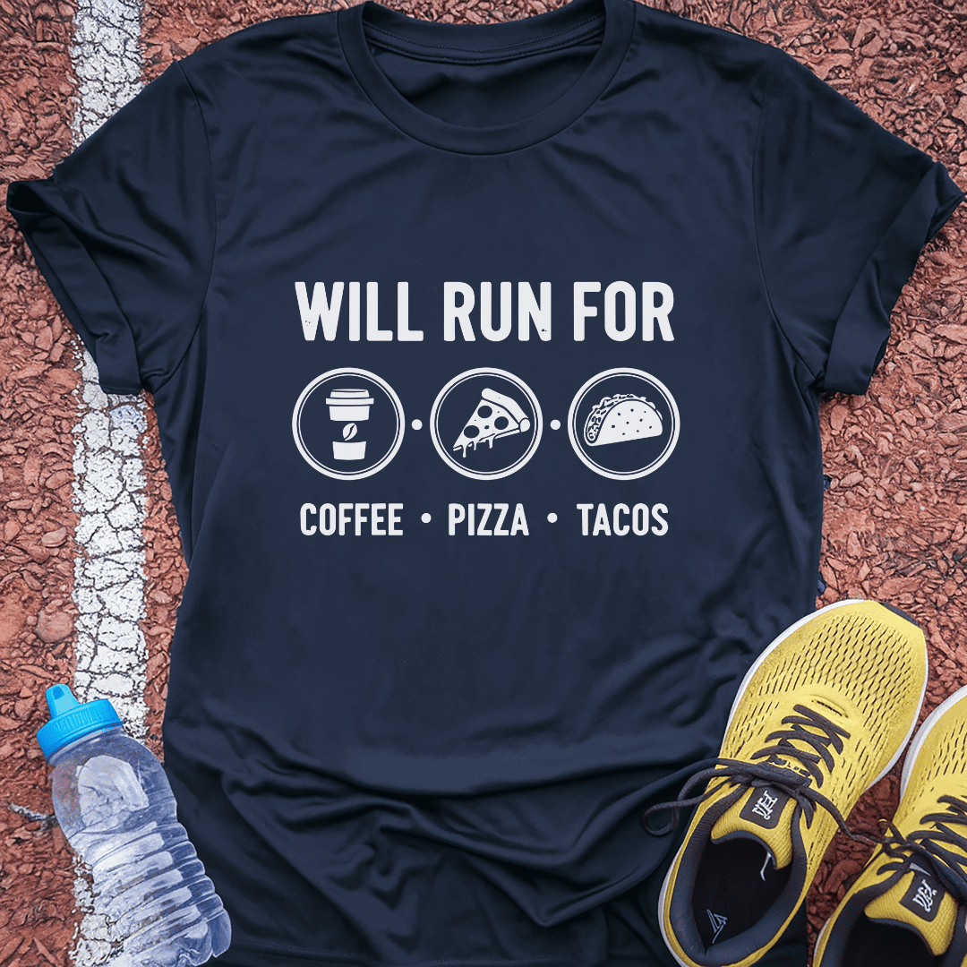 Will Run For T-shirt Gift Ideas For Runners