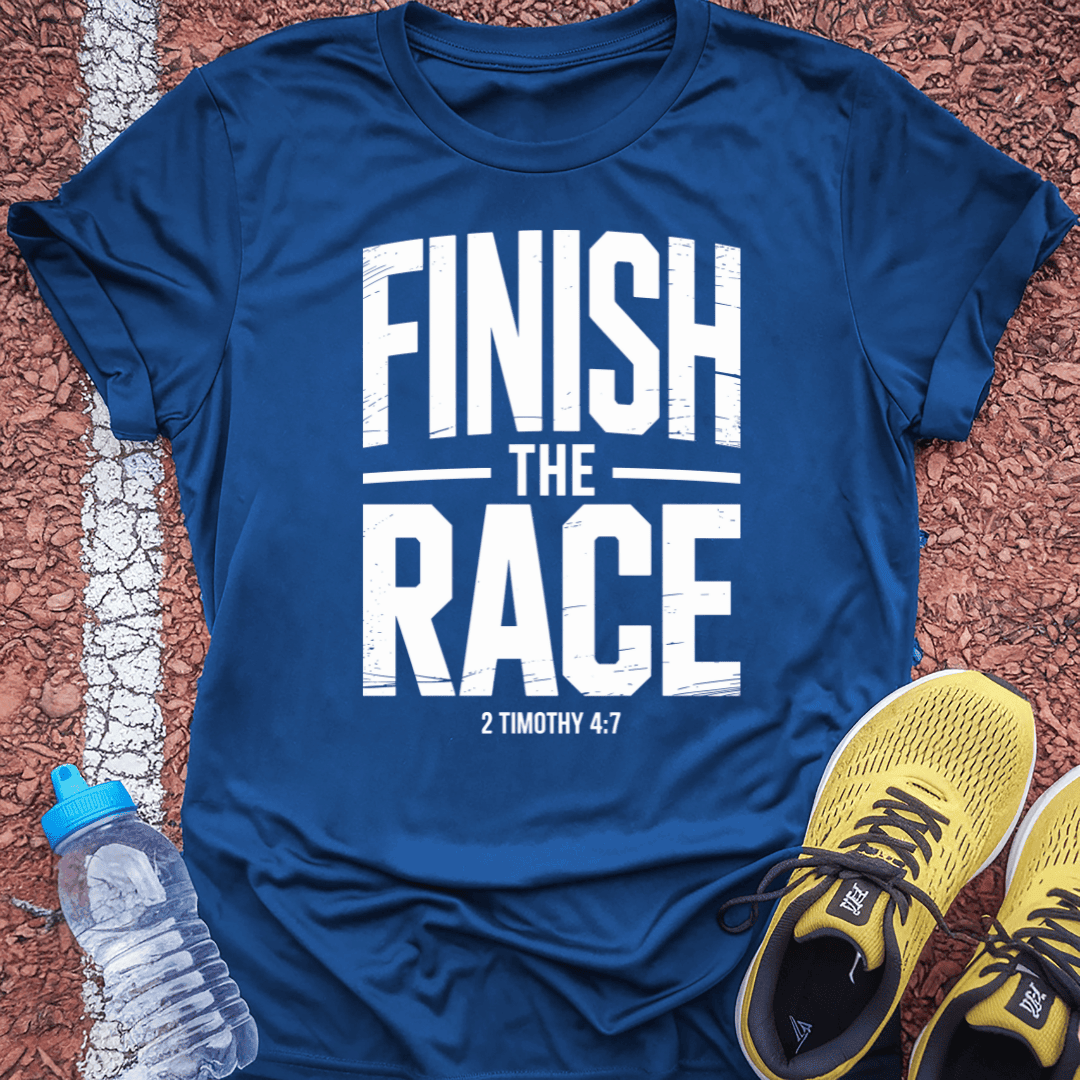 Finish the Race T-Shirt Gift Ideas For Runners