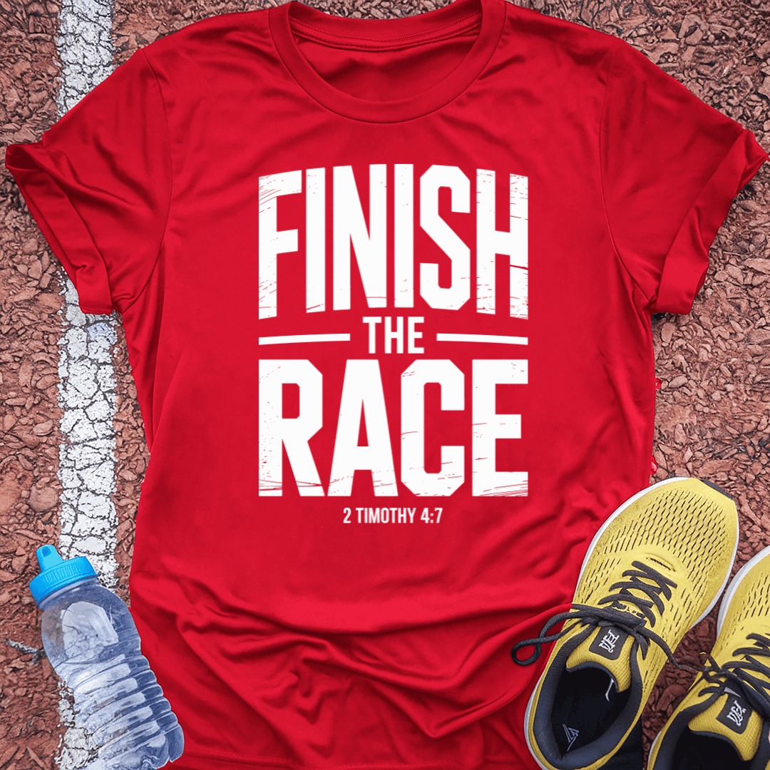 Finish the Race T-Shirt Gift Ideas For Runners
