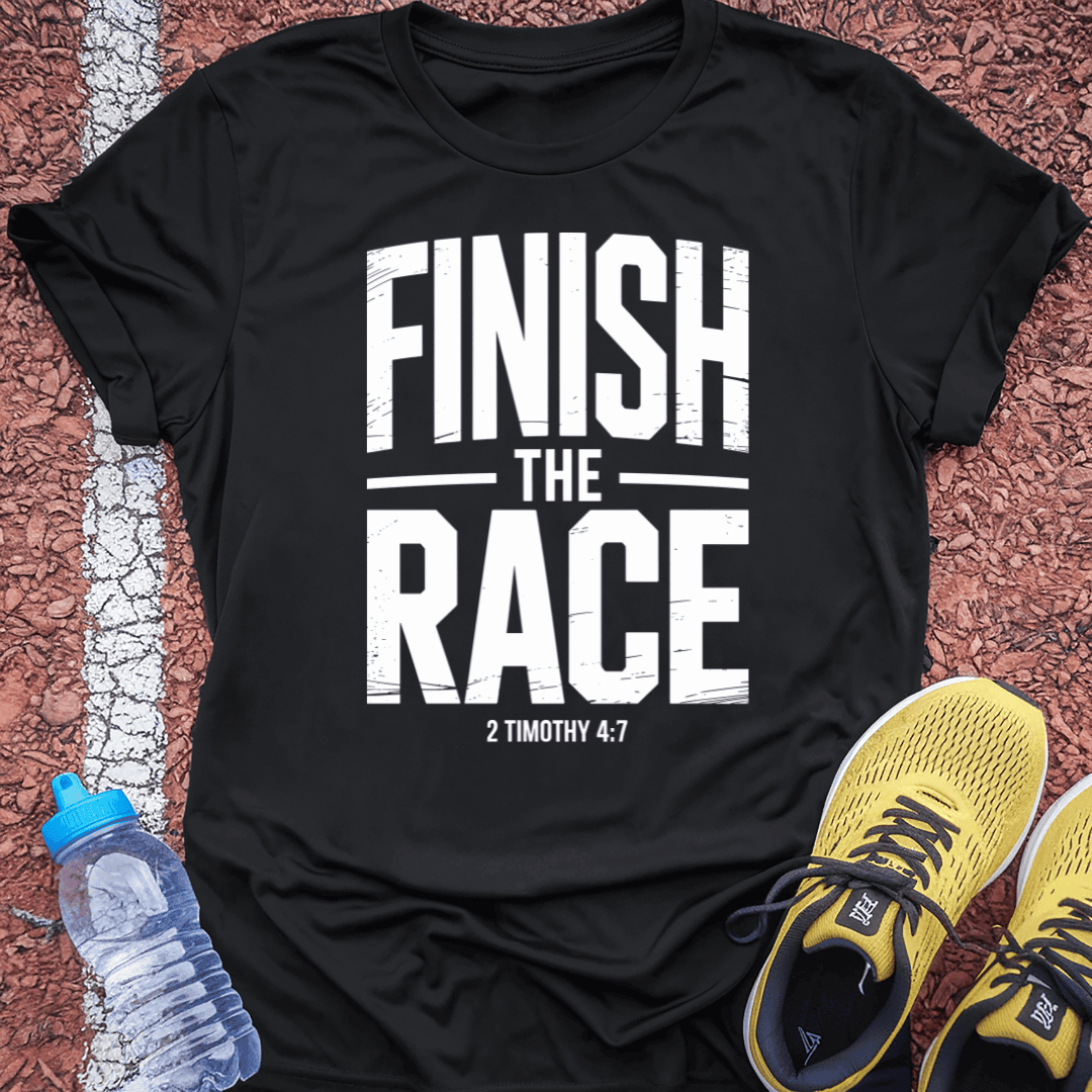 Finish the Race T-Shirt Gift Ideas For Runners