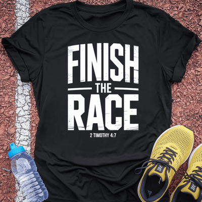 Finish the Race T-Shirt Gift Ideas For Runners