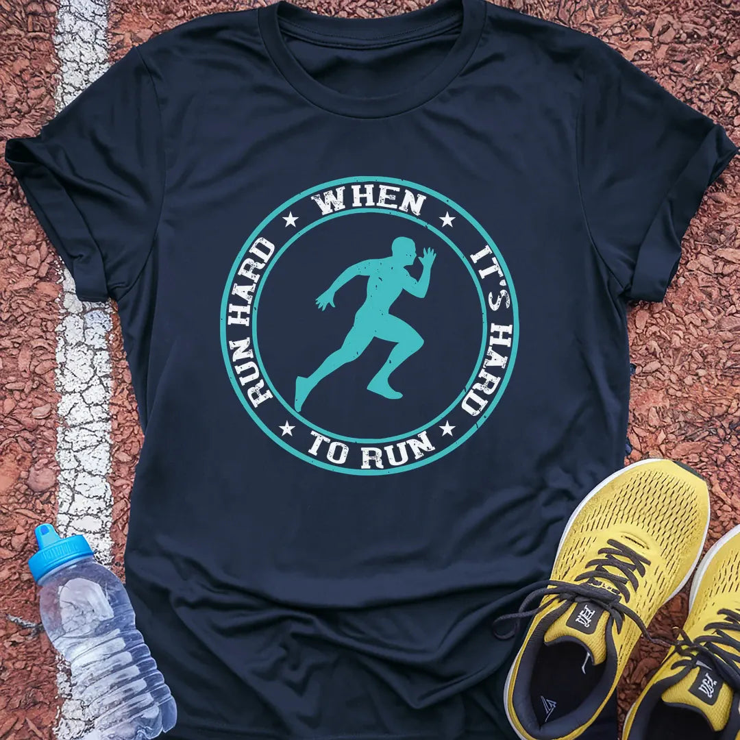 Run Hard T-Shirt Gift Ideas For Runners