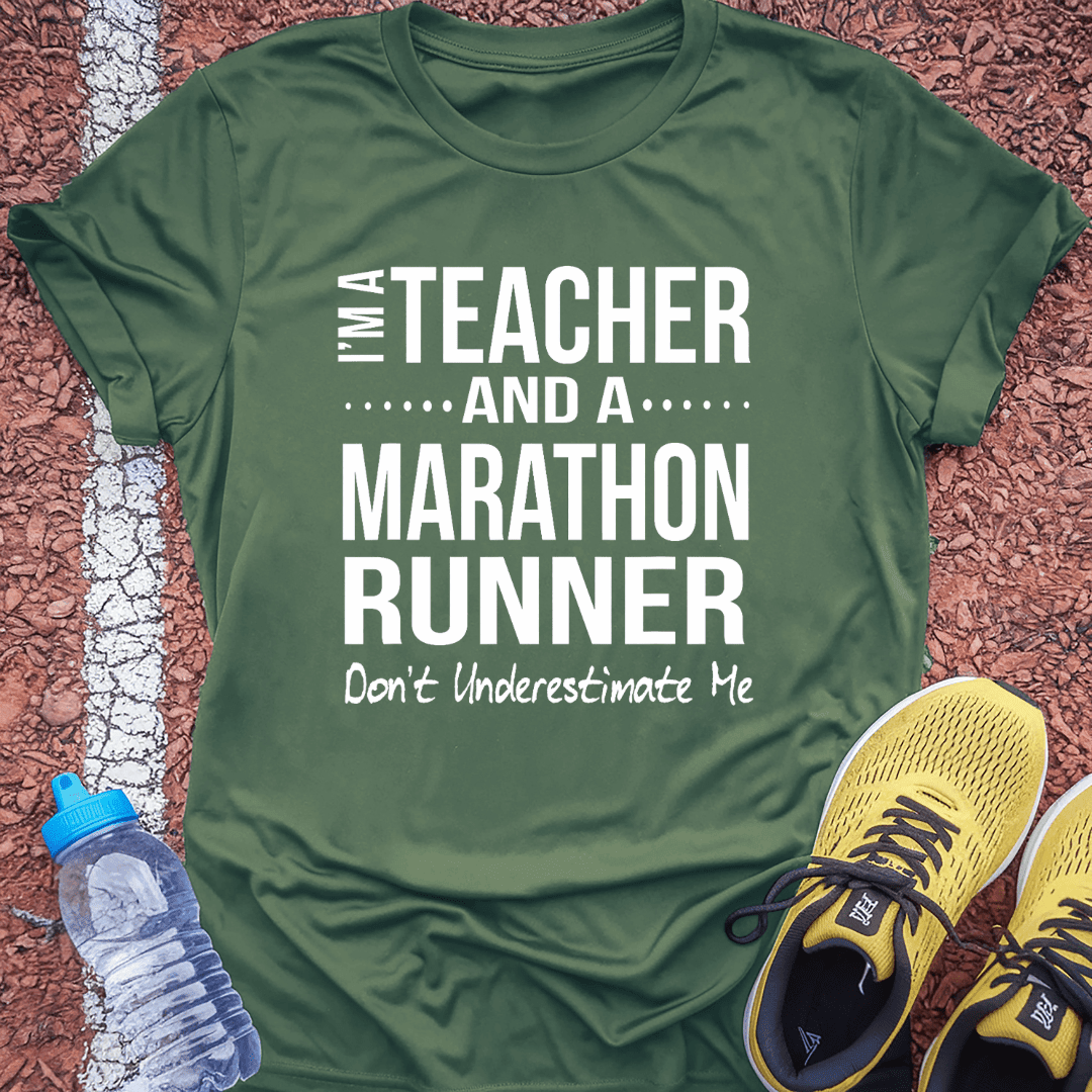 Teacher and Marathon Runner T-Shirt Gift Ideas For Runners
