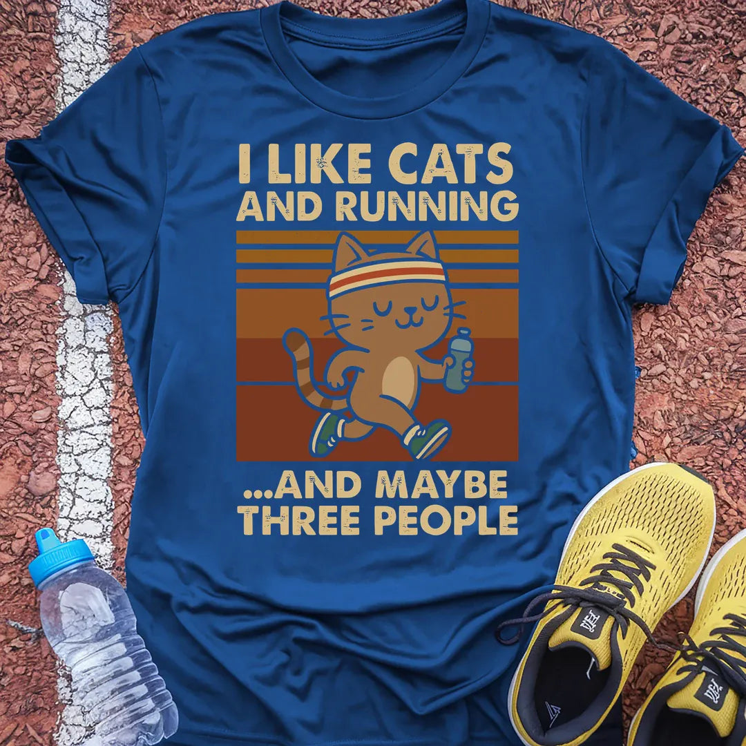 Cats and Running Tech Tee Gift Ideas For Runners