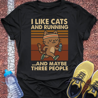Cats and Running Tech Tee Gift Ideas For Runners