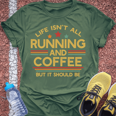 Running & Coffee T-shirt Gift Ideas For Runners