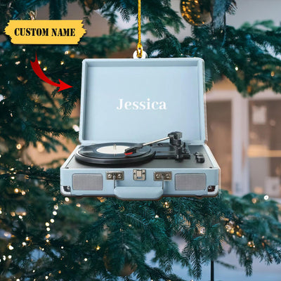 Personalized Vinyl Music Ornament 2D Vinyl Record Christmas Ornament Music Ornament, Music Lovers, Vinyl Christmas Tree Hanging Ornament