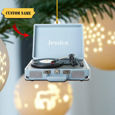Personalized Vinyl Music Ornament 2D Vinyl Record Christmas Ornament Music Ornament, Music Lovers, Vinyl Christmas Tree Hanging Ornament