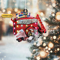 Personalized Emt Ems Bag Christmas Ornament 2D Acrylic, Emergency Paramedic Xmas Ornament 2D Acrylic, Custom Name Ornament , Colleague Gifts