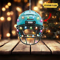 American Football Helmet - Personalized Christmas Acrylic Ornament 2D Acrylic - Christmas Gift For Football Lovers