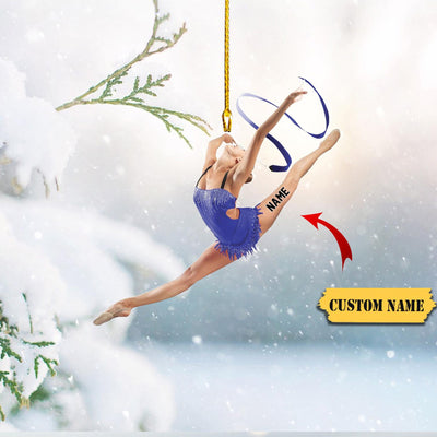 Personalized Gymnastics Christmas Ornament Gift For Gymnasts, Kickfit Gifts, Gym Gifts, Gift For Daughter, Xmas  Ornament Christmas Gift