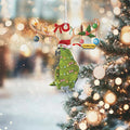 Amazon Parrot Christmas Light Ornament, Parrot Christmas Tree Hanging Decor,Parrot Christmas Tree Decor,2D Ornament Christmas Gift