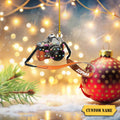 Personalized Name Camera Christmas Light Shape Flat Ornament, Christmas Ornament Camera Lover Gift, Gift For Photographers,2D Ornament Christmas Gift