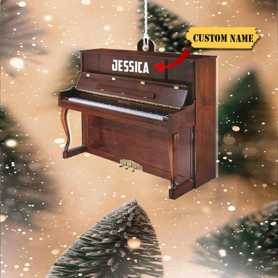 Piano Musical Instrument Christmas Ornament, Piano Lovers-Piano Artist Gift, Musician Ornament Gift, Piano Player Ornament