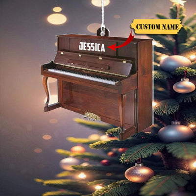 Piano Musical Instrument Christmas Ornament, Piano Lovers-Piano Artist Gift, Musician Ornament Gift, Piano Player Ornament
